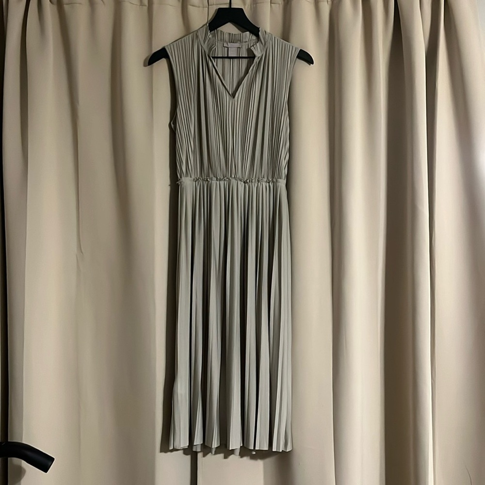 H&M Women’s Tan Pleated Dress